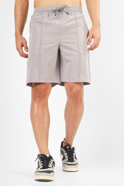 Sturdy Front Plated Shorts (Grey)