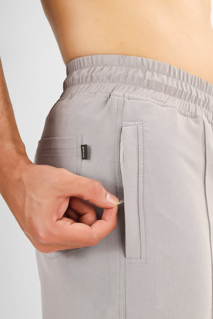 Sturdy Front Plated Shorts (Grey)