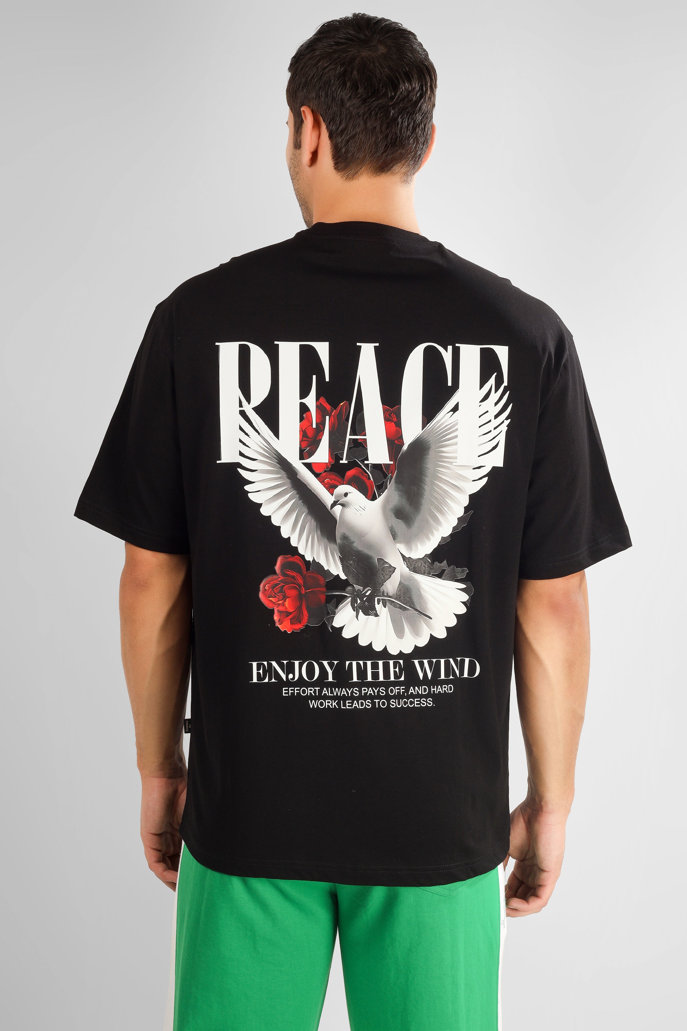 Enjoy The Wind Over-Sized T-Shirt (Black)