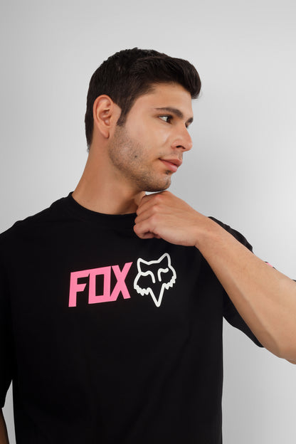 Fox Over-Sized T-Shirt (Black)