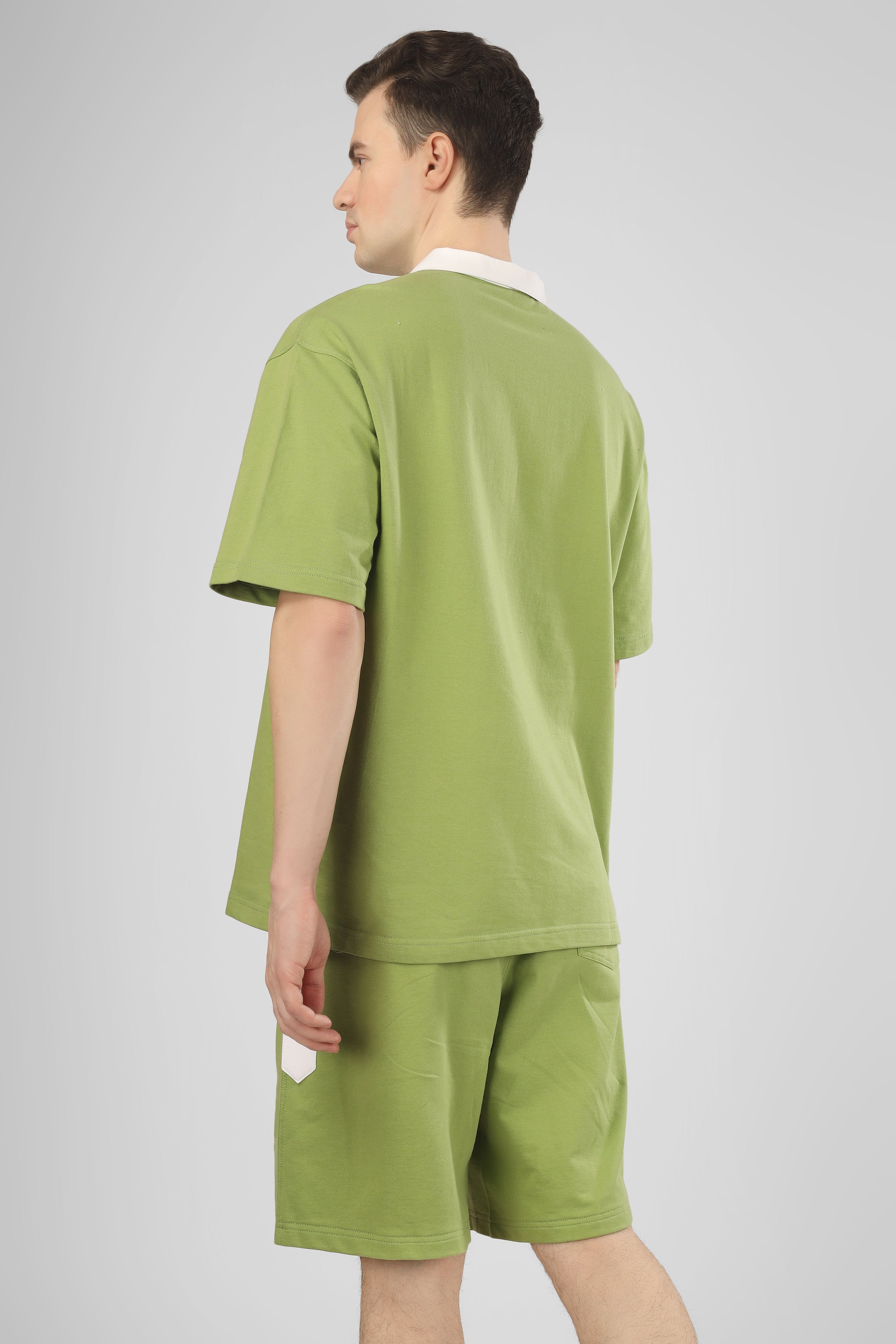 Glazy Co-Ord Set (Pista Green)