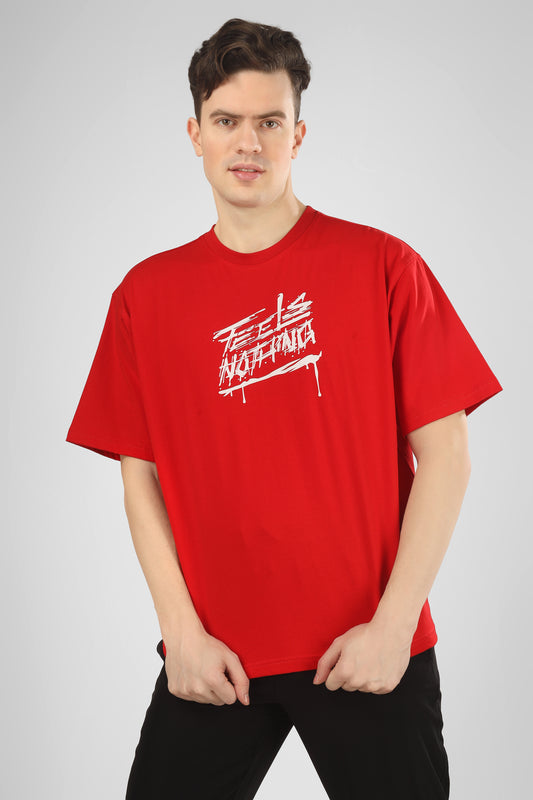 feels nothing over sized t shirt red