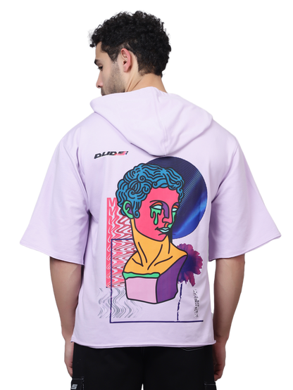 Drip God Kimono sleeve All season Hoodies T-Shirt (Lilac) - Wearduds