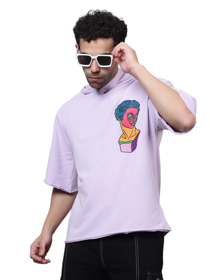 Drip God Kimono sleeve All season Hoodies T-Shirt (Lilac) - Wearduds