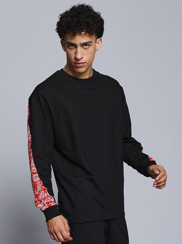 ZONEX SWEATSHIRT (BLACK RED)