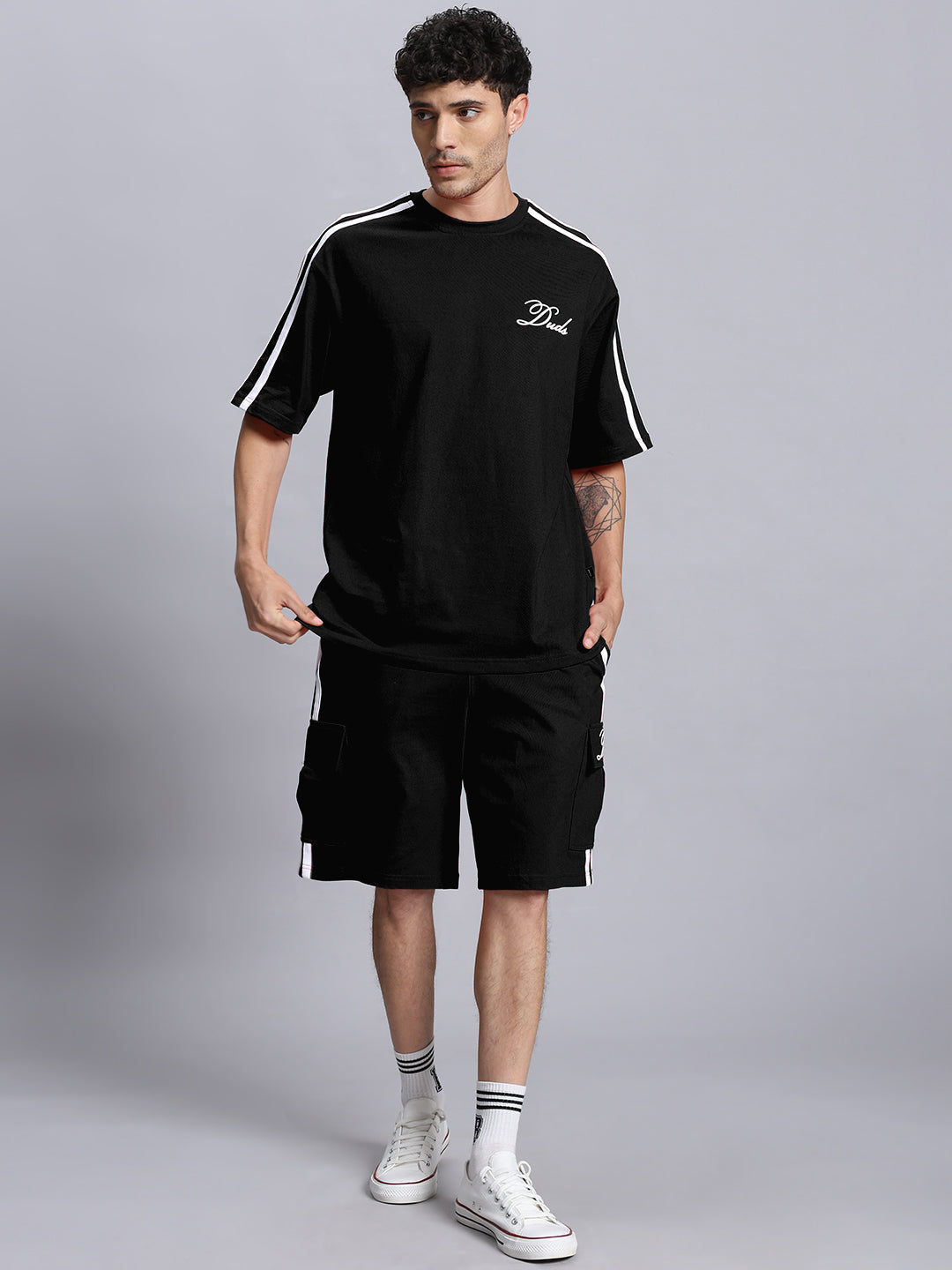 SCOTIA SUMMER CO-ORD SET (BLACK)