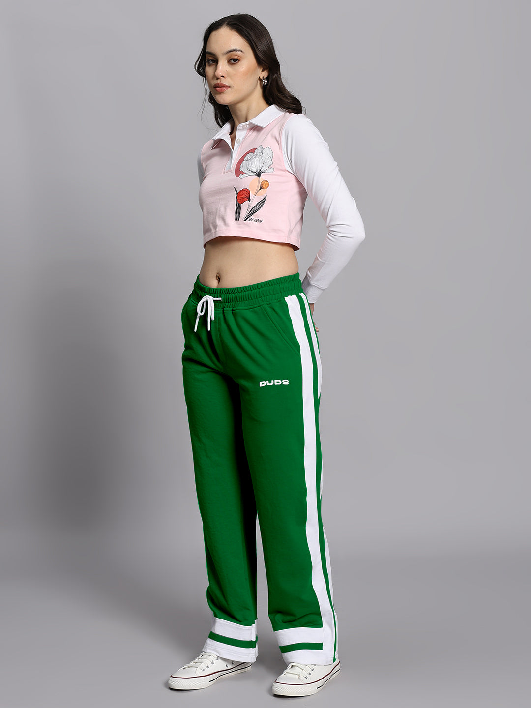 WOMEN'S FLORA CO-ORD SET (PINK GREEN)