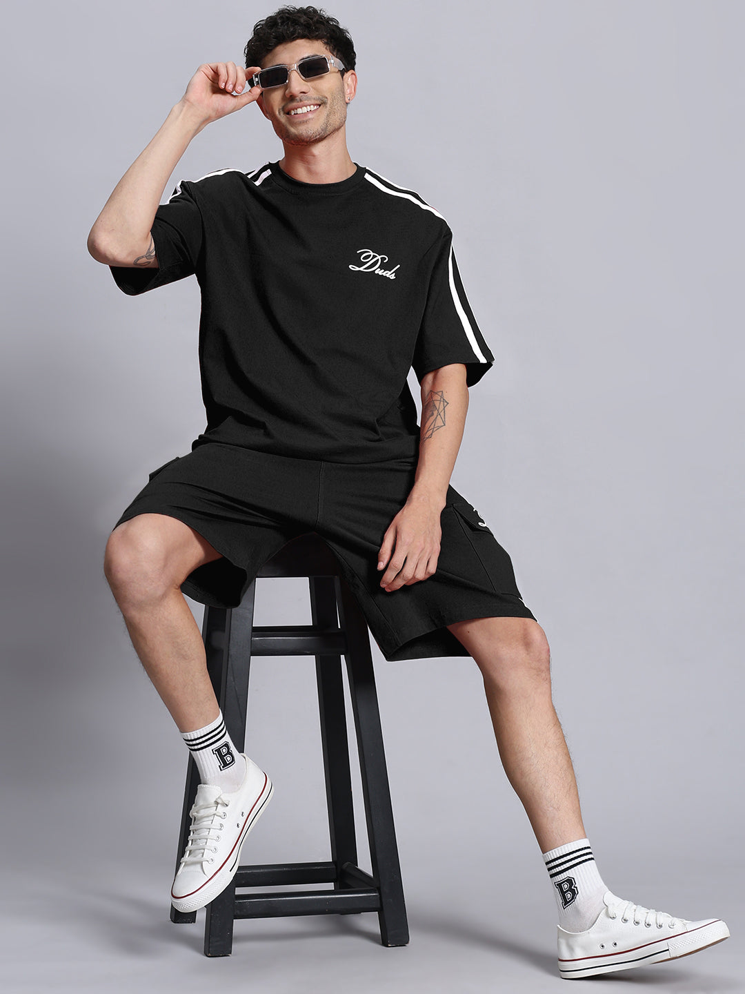 SCOTIA SUMMER CO-ORD SET (BLACK)