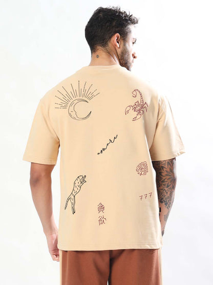 More 777 Over-Sized T-Shirt (Beige)