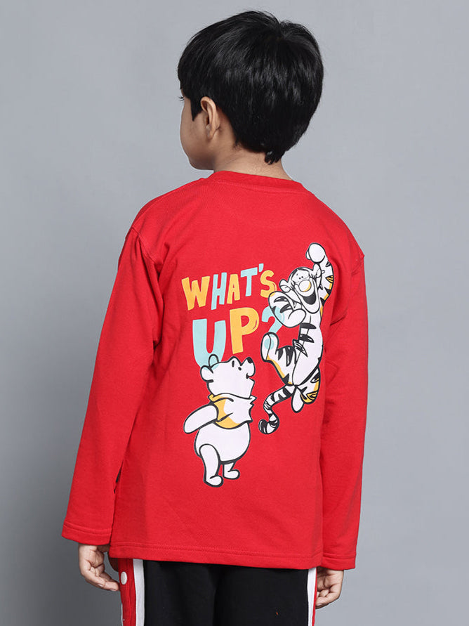 WINNIE CO-ORD FOR BOYS & GIRLS (RED-BLACK)