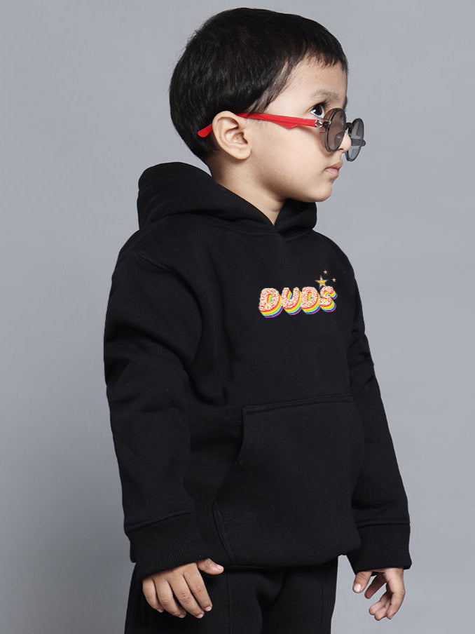 BORN TO SHINE OVERSIZED HOODIE BOYS & GIRLS (BLACK)