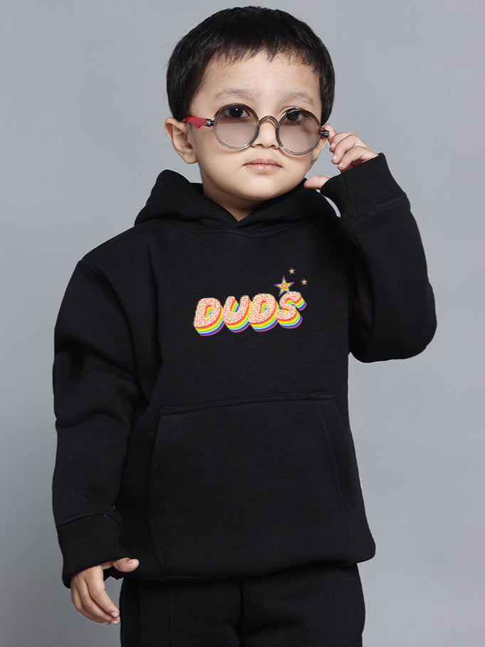 BORN TO SHINE OVERSIZED HOODIE BOYS & GIRLS (BLACK)