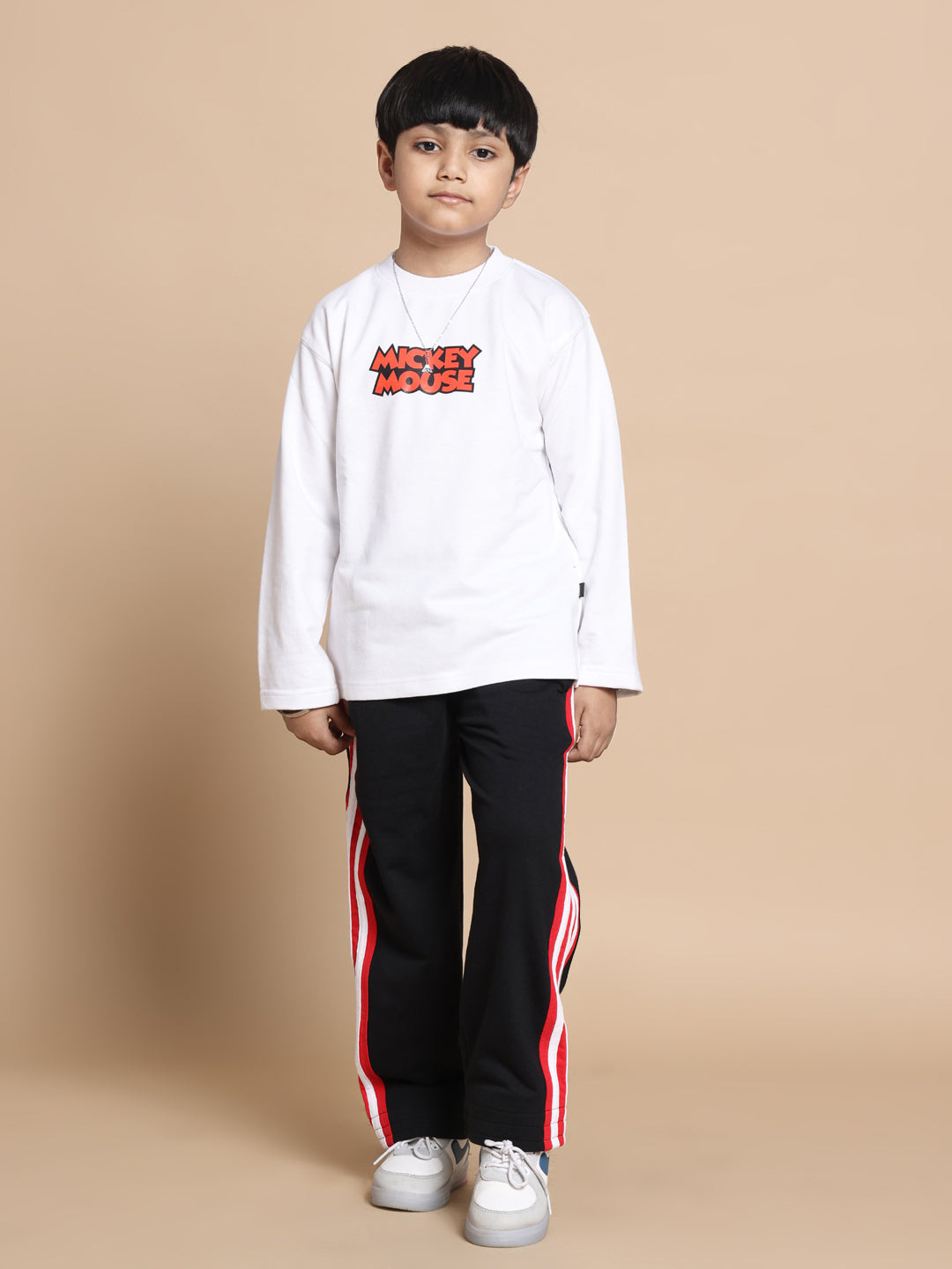 Jimmie Oversized Co-Ord Set Boys & Girls (White-Black)