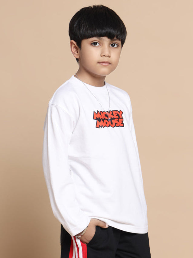 Jimmie Over-Sized Sweatshirt For Boys & Girls (White)