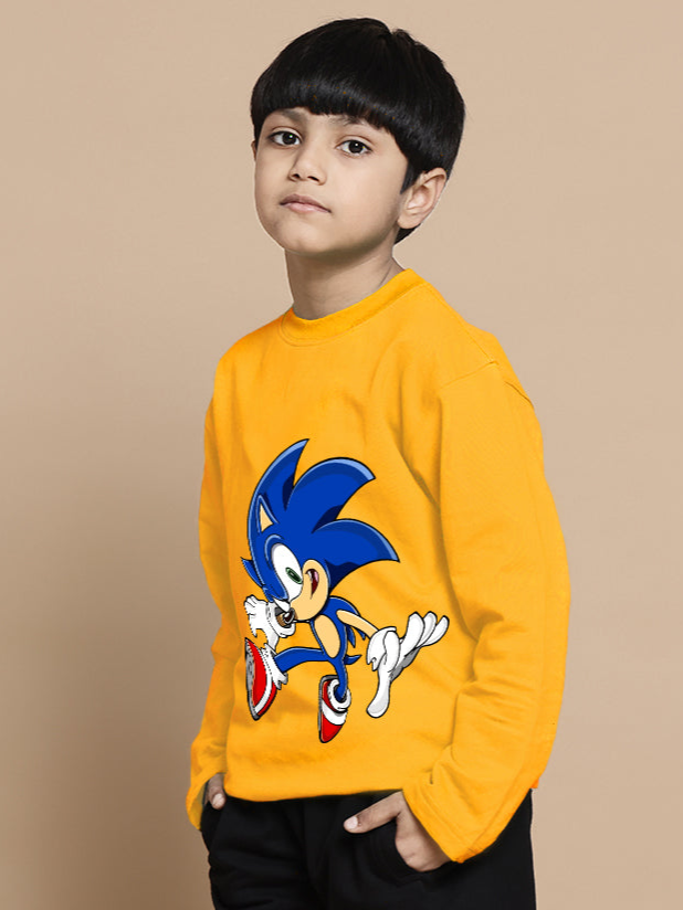 SONIC OVERSIZED SWEATSHIRT BOYS & GIRLS (YELLOW)