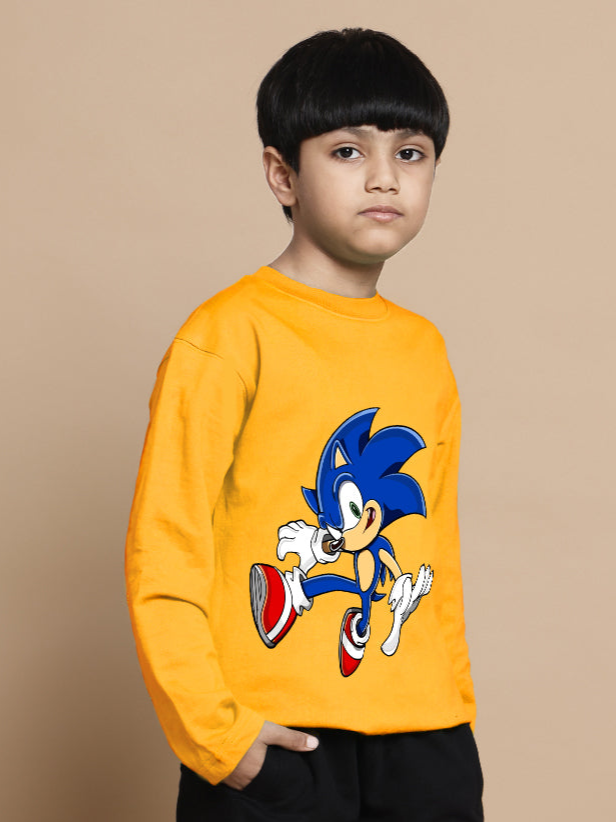 SONIC OVERSIZED SWEATSHIRT BOYS & GIRLS (YELLOW)