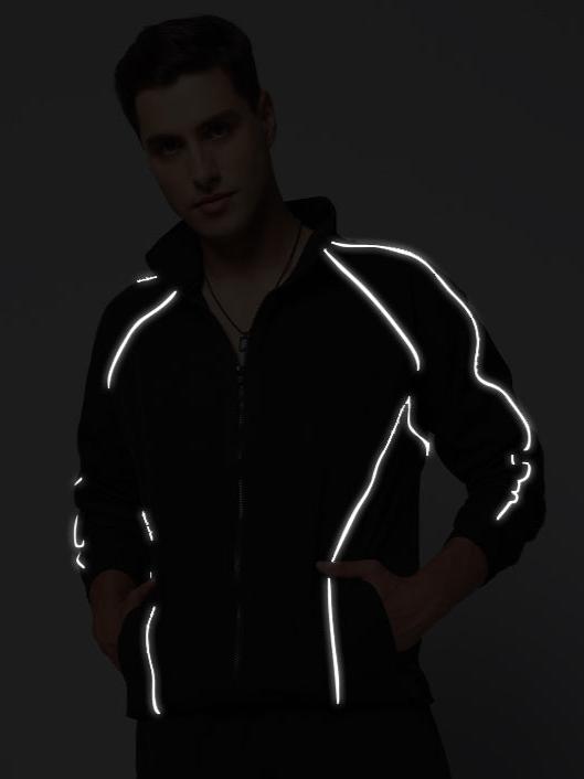 Loco Reflector Parachute Sports Jacket (Black)