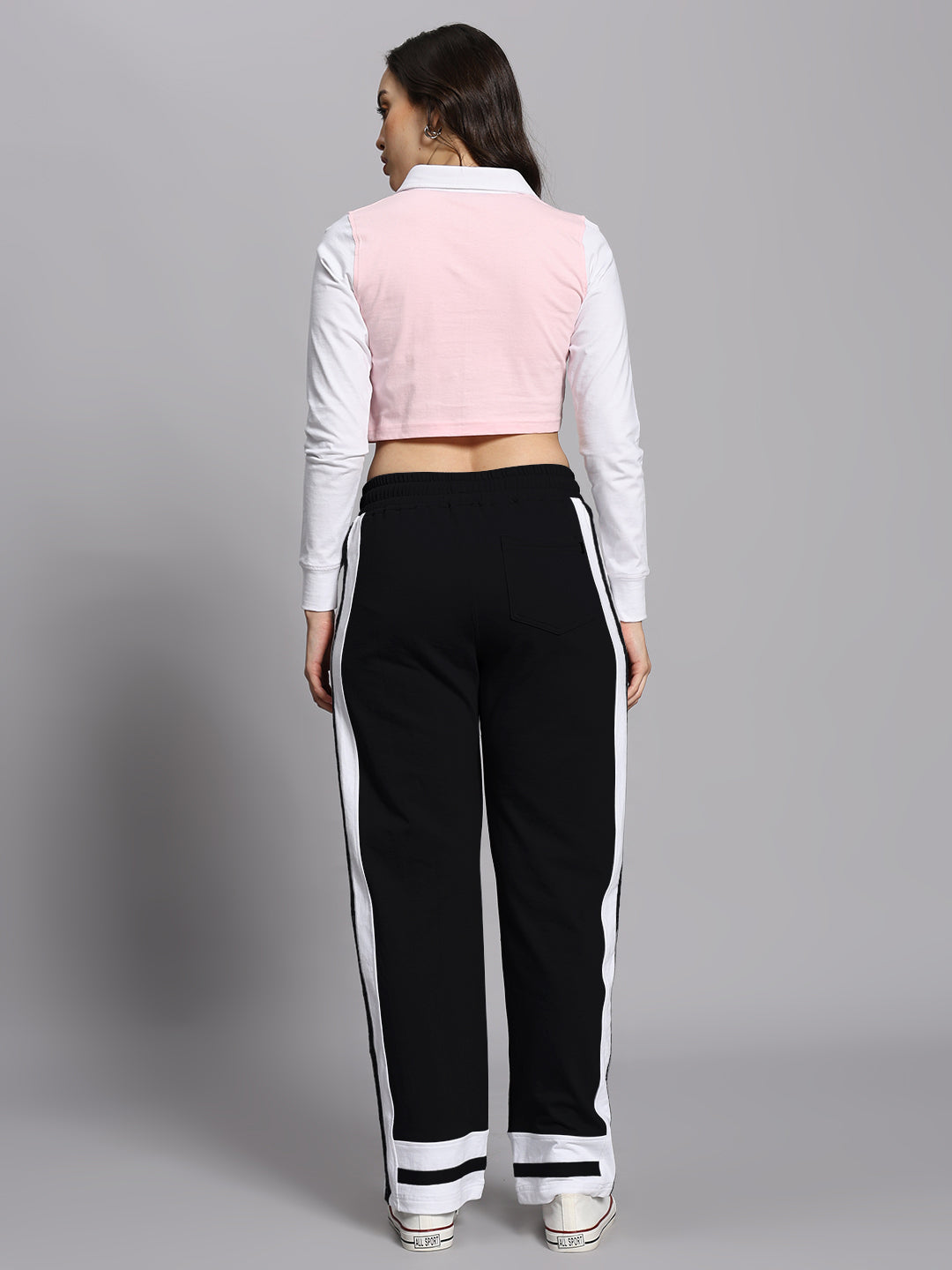 WOMEN'S FLORA CO-ORD SET (PINK BLACK)