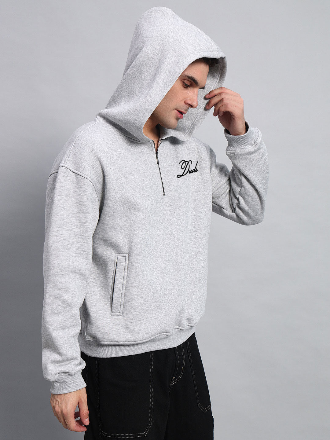 Amarillo Fleece Hoodie (Melange Grey)