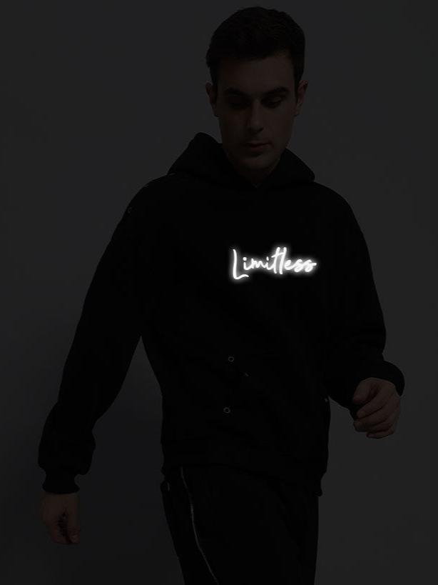 LIMITLESS FEECE REFLECTOR HOODIE (BLACK)