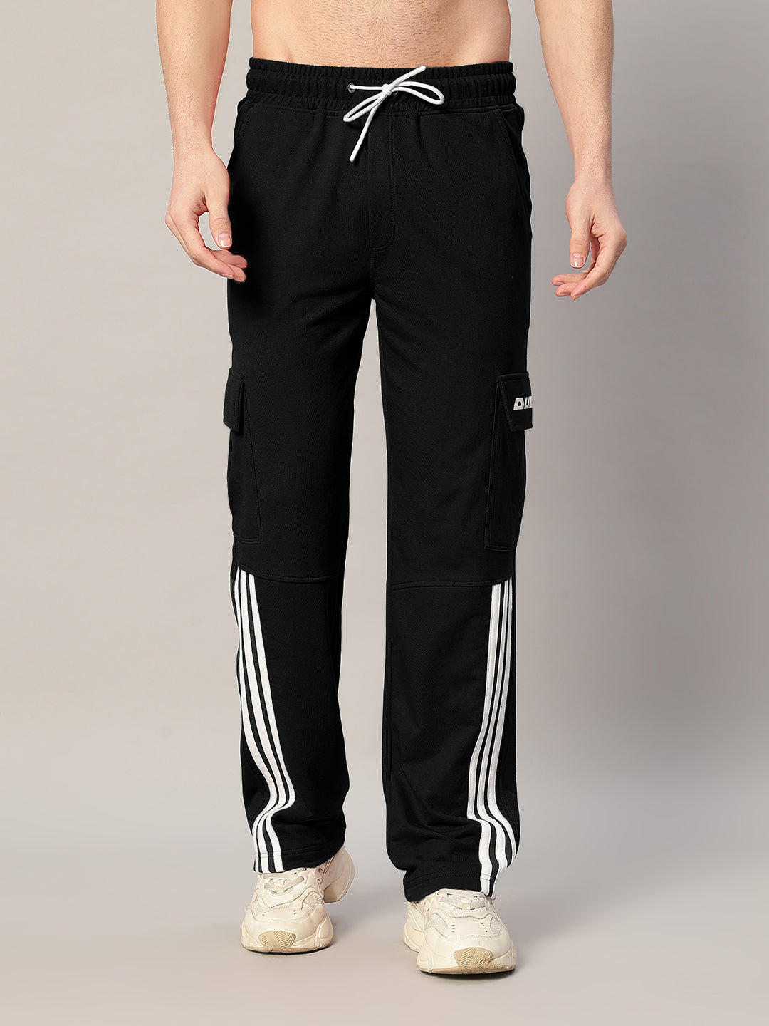 REDROIT 5 POCKET RELAXED FIT JOGGERS (BLACK)