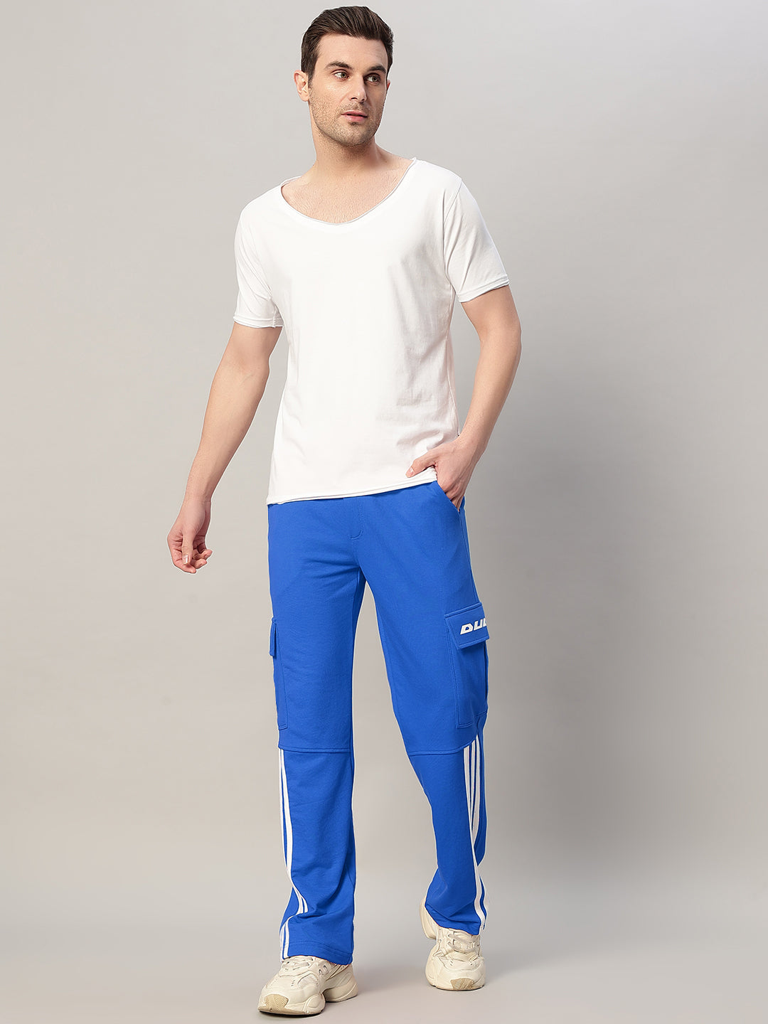 REDROIT 5 POCKET RELAXED FIT JOGGERS (R BLUE)