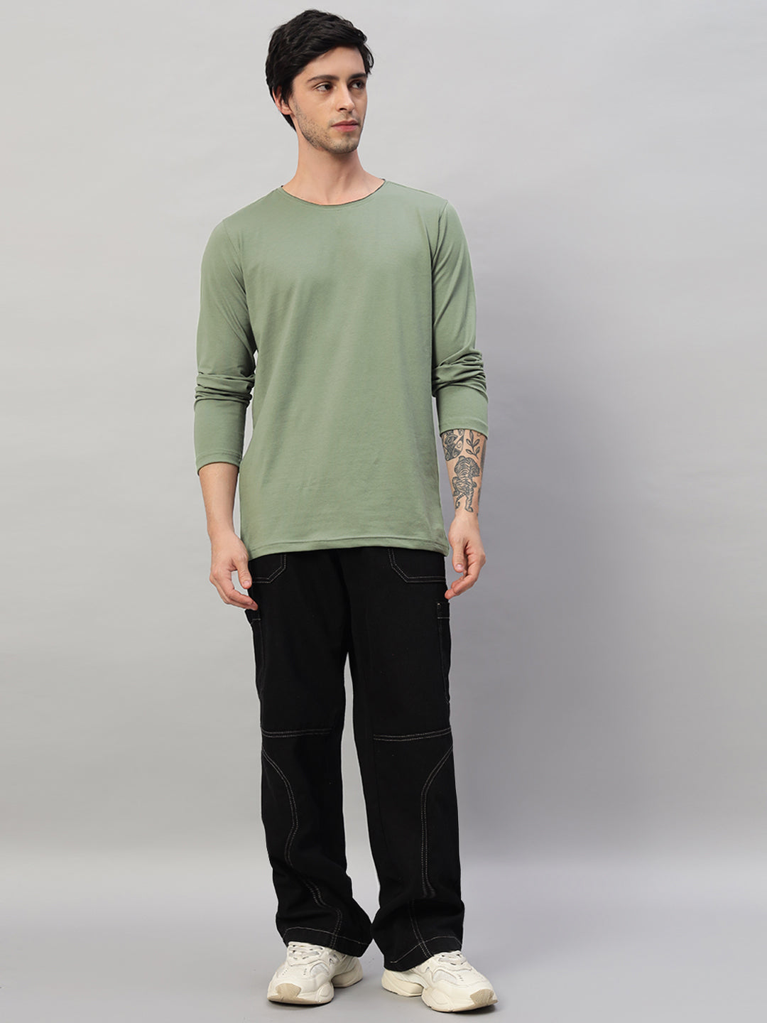 OMNI SLIM FIT SWEATSHIRT (SAGE GREEN)