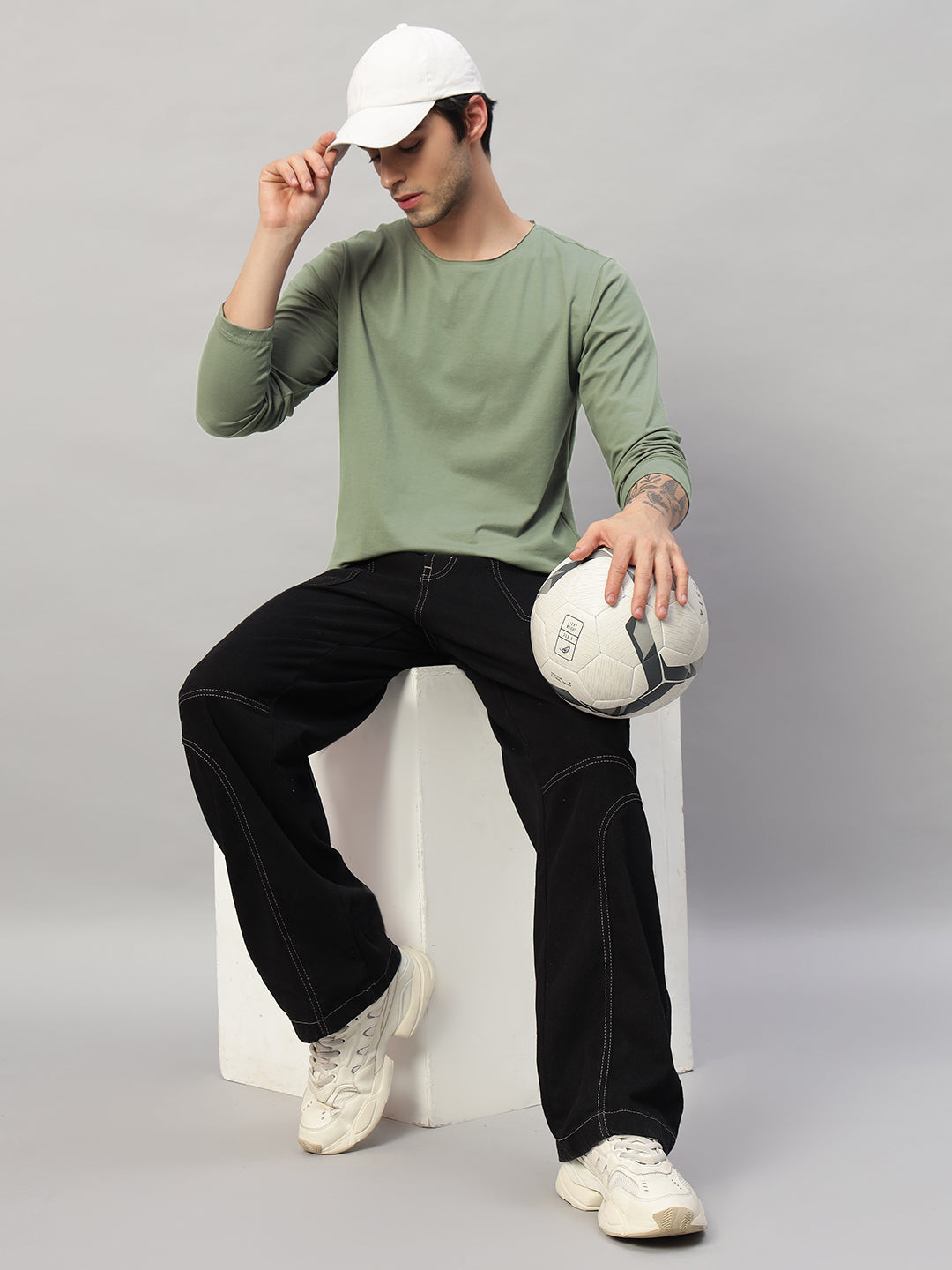 OMNI SLIM FIT SWEATSHIRT (SAGE GREEN)