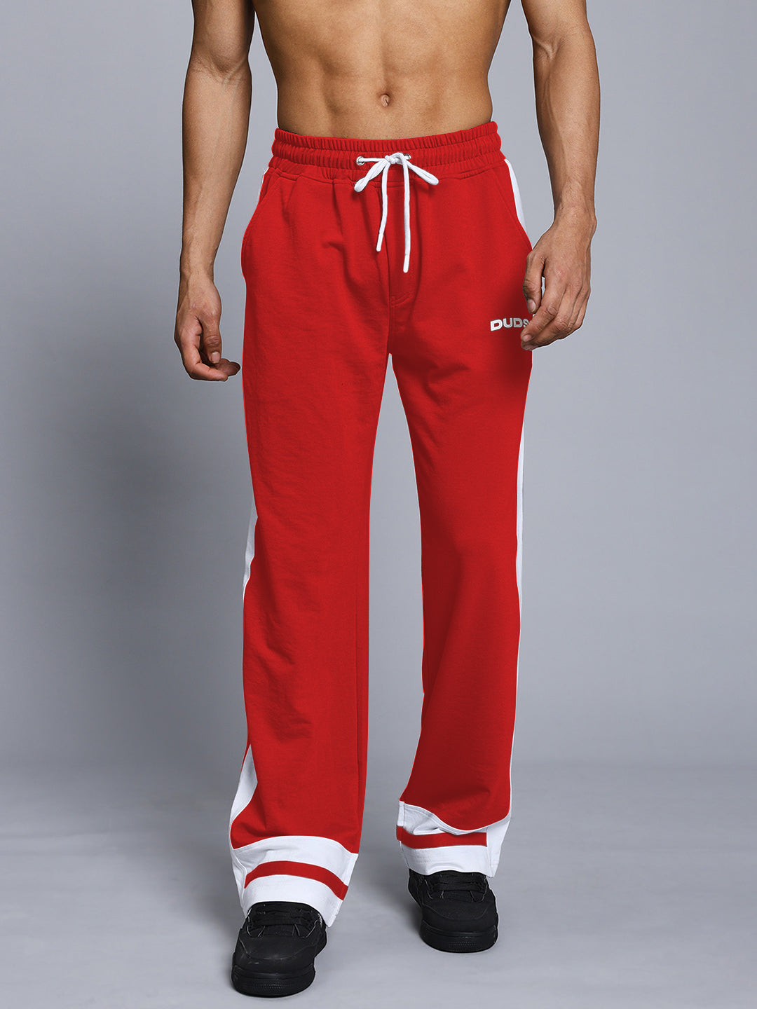 RONNY SIDE STRIPE JOGGER (RED-WHITE)