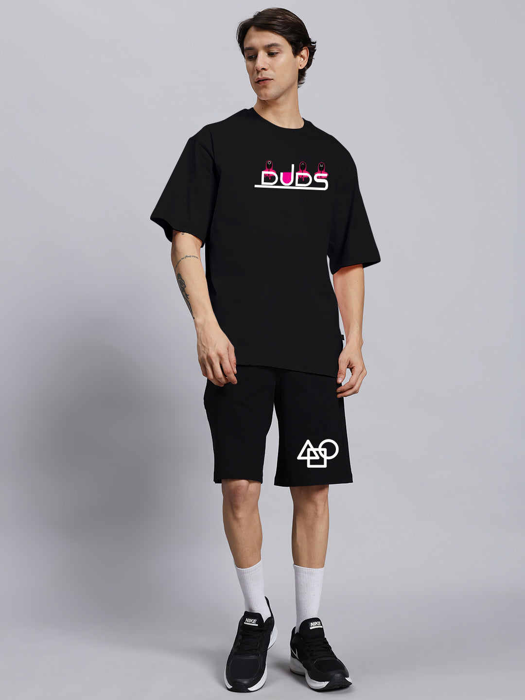 SQUID GAME SUMMER CO-ORD SET (BLACK)