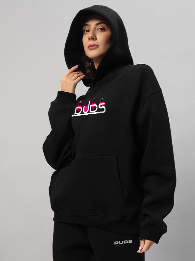 Women's Squid Game Oversized Hoodie (Black)