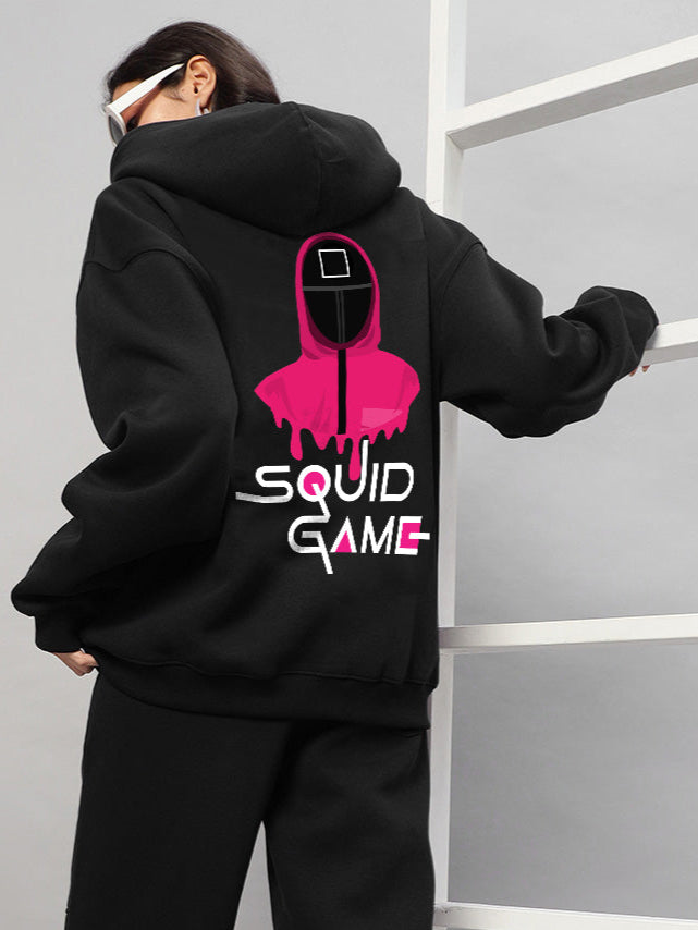 Women's Squid Game Oversized Hoodie (Black)