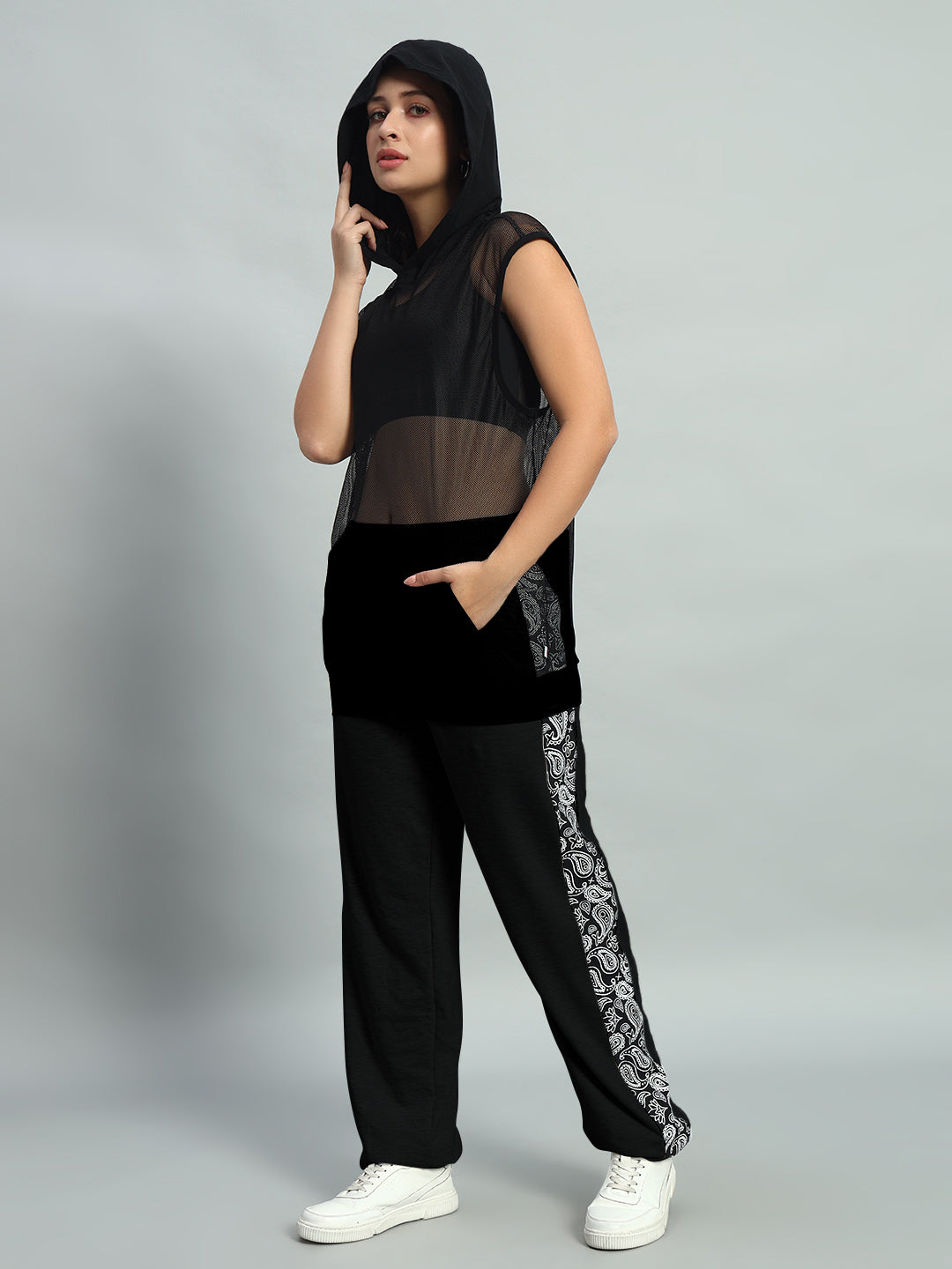 Women's Boogie Oversized Co-ord Set (Black)