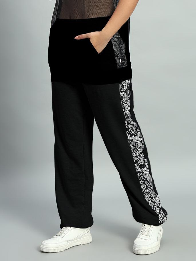 WOMEN BOOGIE RELAXED FIT JOGGERS (BLACK)