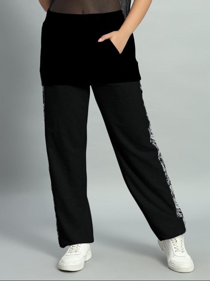 WOMEN BOOGIE RELAXED FIT JOGGERS (BLACK)