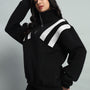 WOMEN CROSSBAR COLORBLOCK JACKET (BLACK-WHITE)