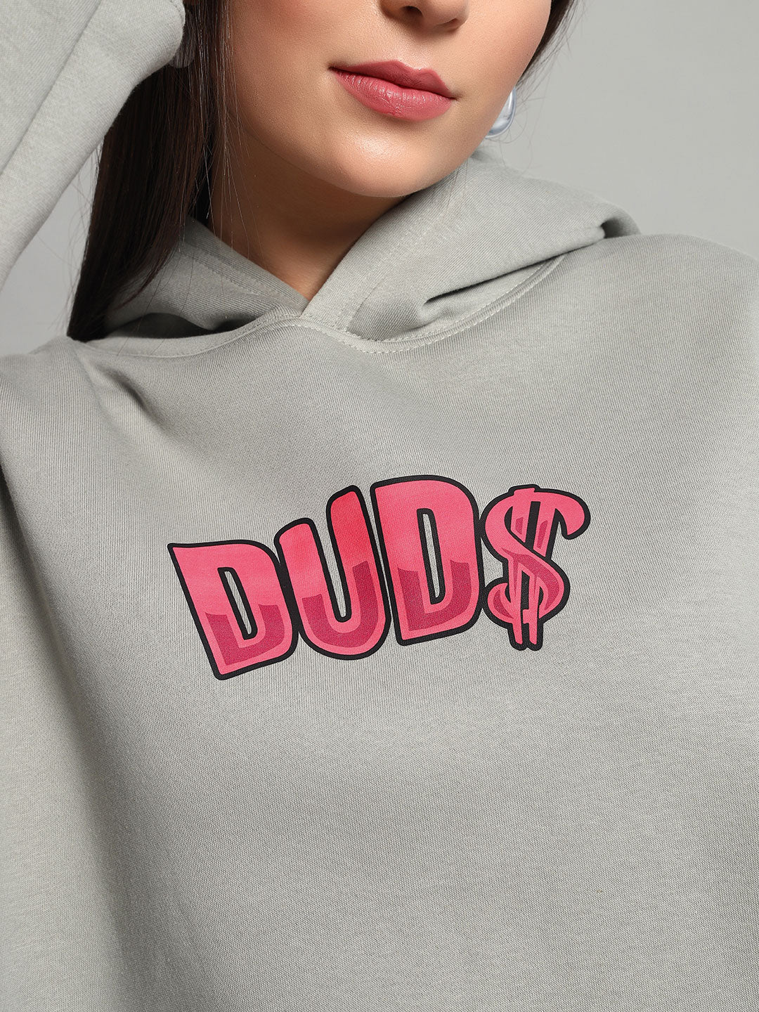 Women's Pink Panther Oversized Hoodie (Grey)