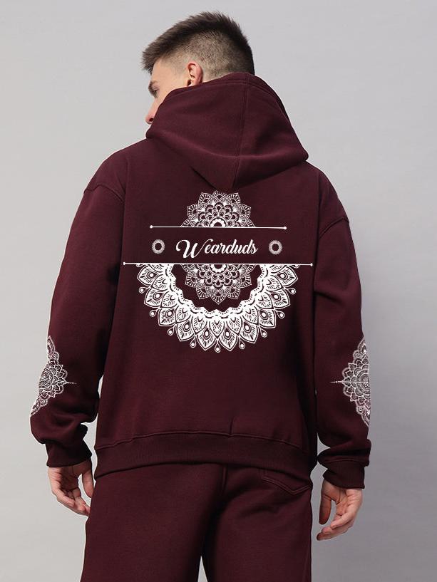 YANTRA FLEECE HOODIE (WINE)