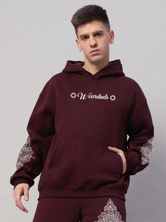 YANTRA FLEECE HOODIE (WINE)