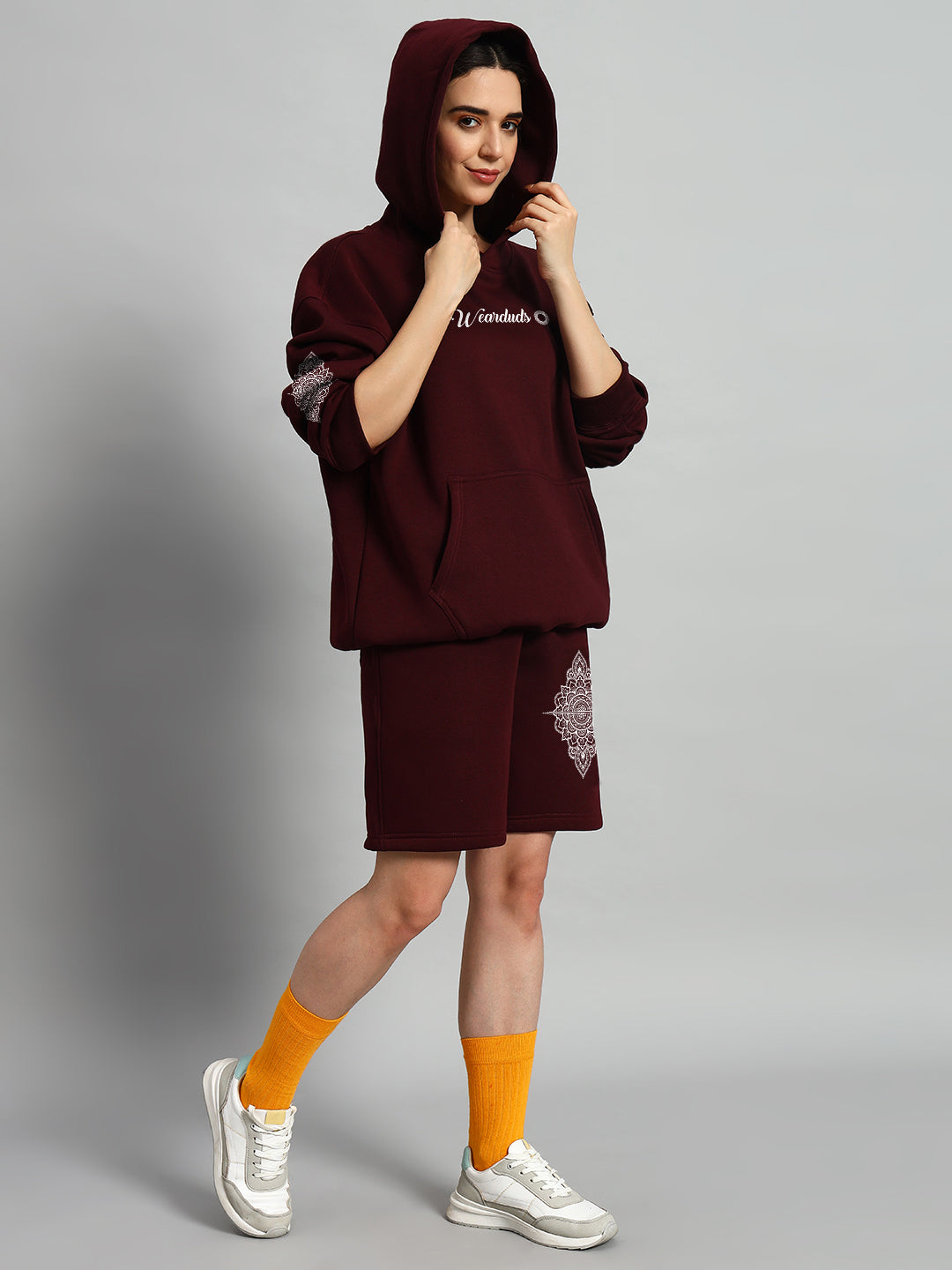 Women's Yantra Fleece Co-Ord (Wine)