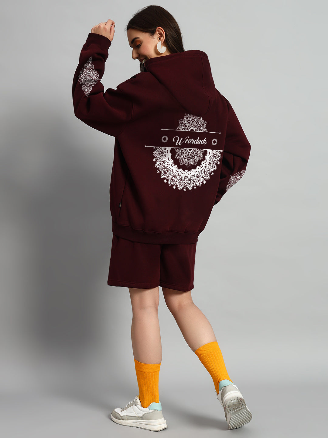 Women's Yantra Fleece Co-Ord (Wine)