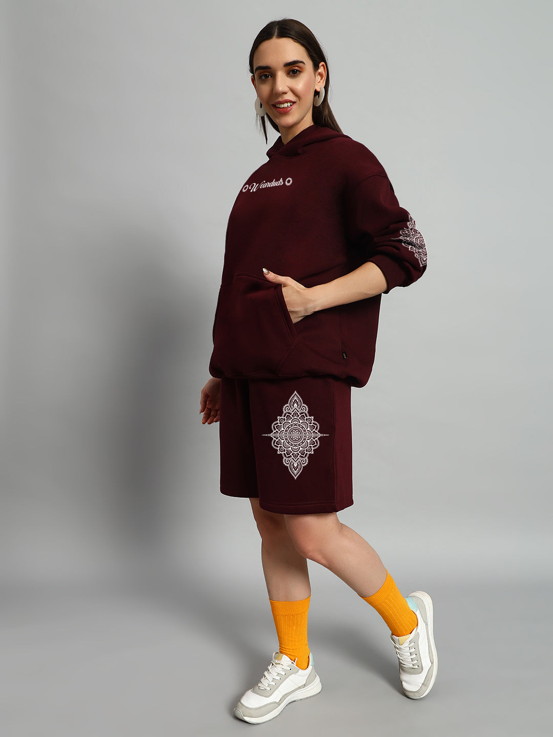 Women's Yantra Fleece Co-Ord (Wine)