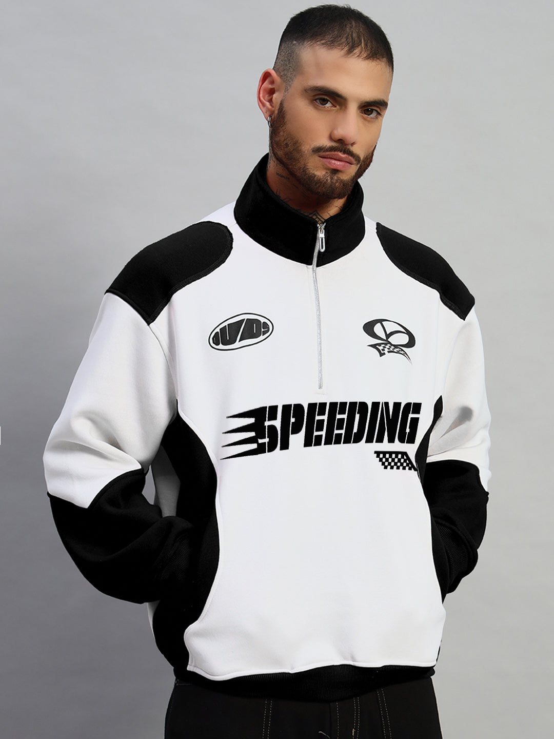 SPEEDING COLORBLOCK JACKET (BLACK)