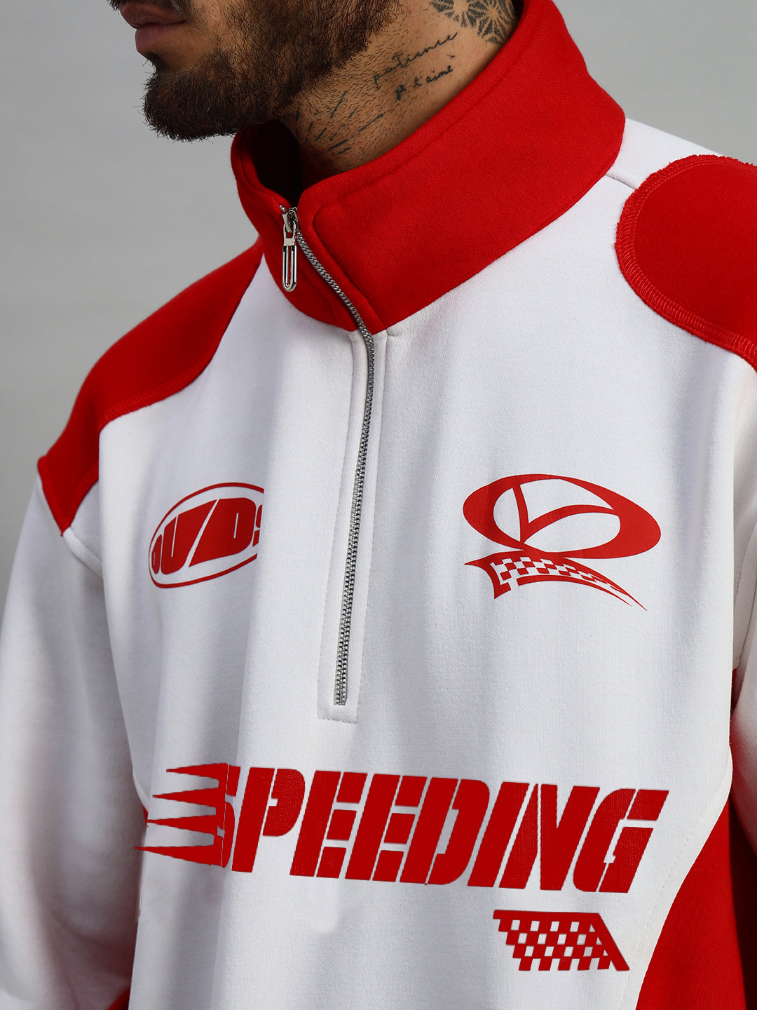 SPEEDING COLORBLOCK JACKET (RED)