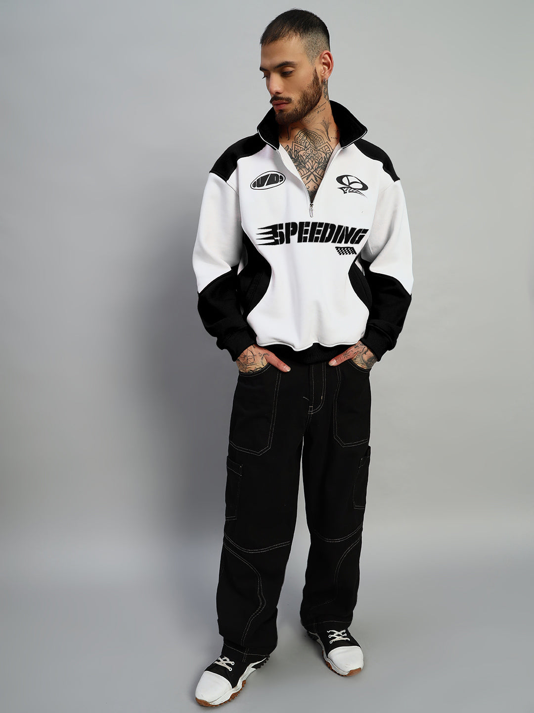 SPEEDING COLORBLOCK JACKET (BLACK)