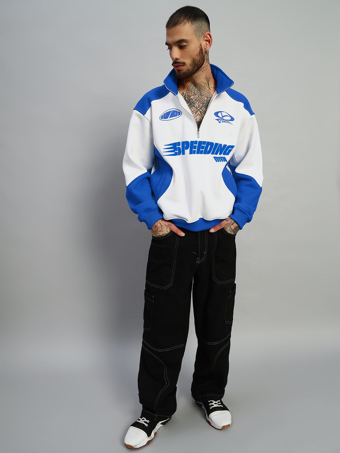 SPEEDING COLORBLOCK JACKET (ROYAL BLUE)