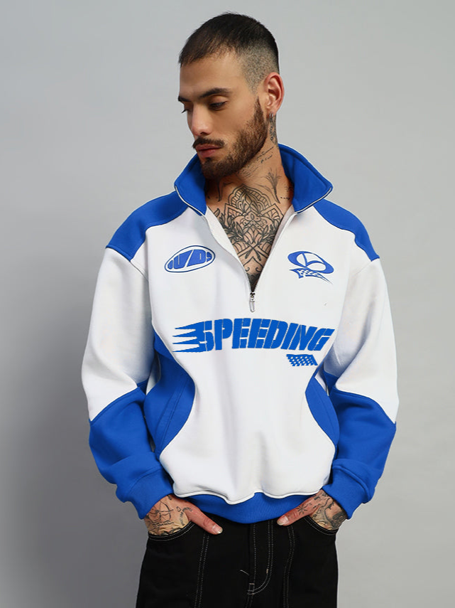 SPEEDING COLORBLOCK JACKET (ROYAL BLUE)