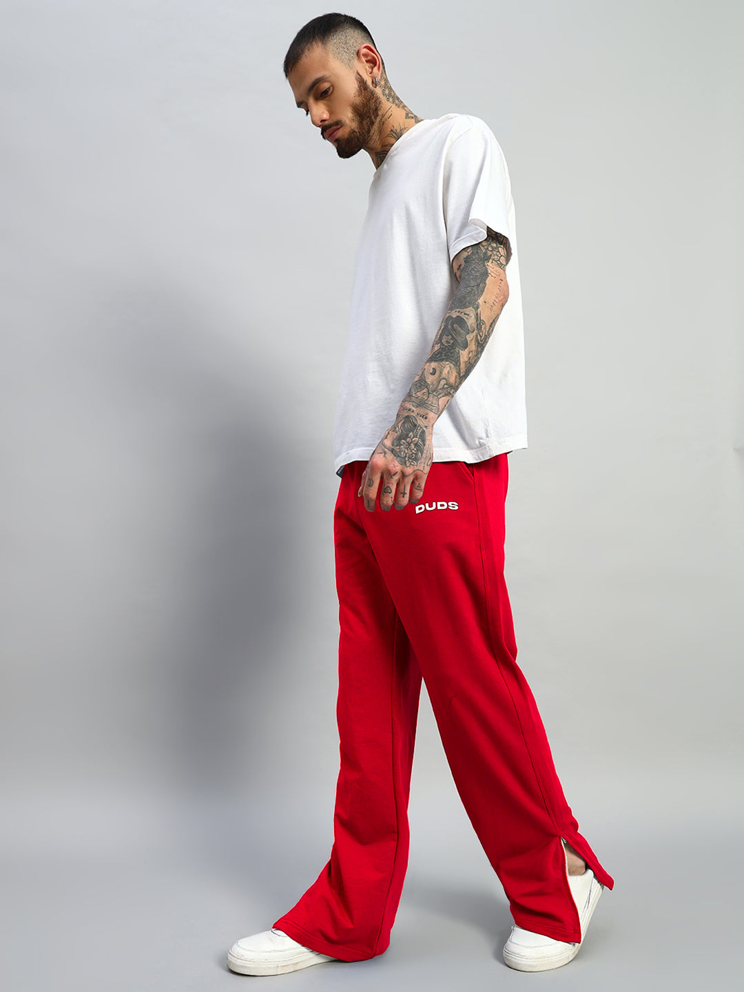 HERSHEY SIDE SLIT JOGGERS (RED)