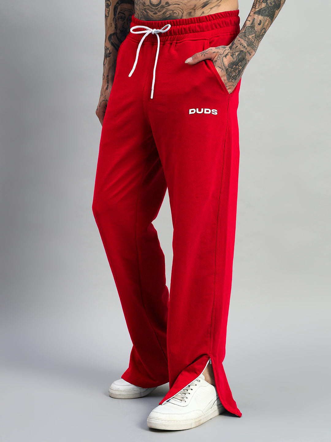 HERSHEY SIDE SLIT JOGGERS (RED)