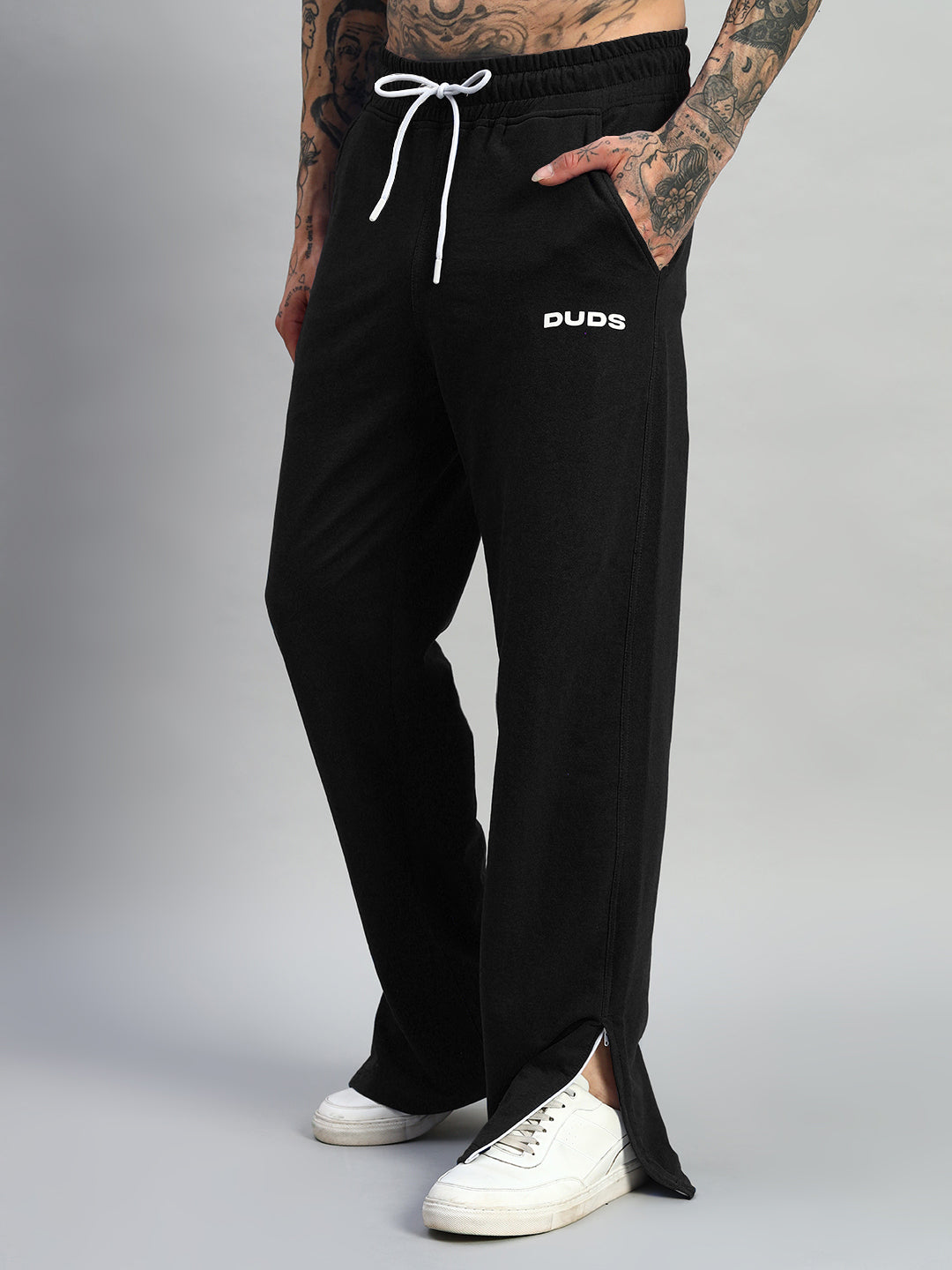 HERSHEY SIDE SLIT JOGGERS (BLACK)